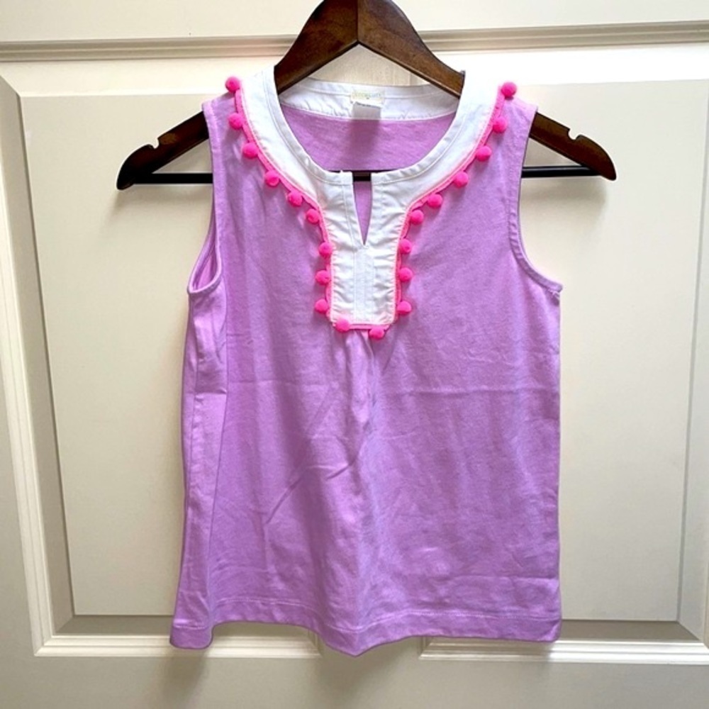 Crewcuts pink embellished sleeveless shirt